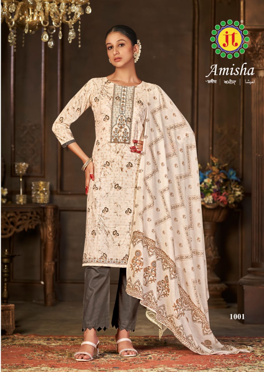 Jt Amisha Printed Designer Readymade Dress Catalog